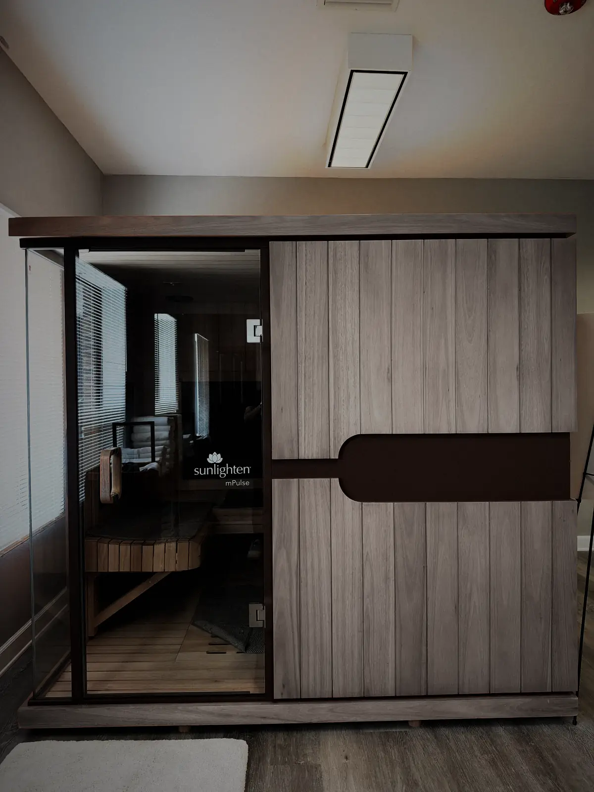 The private Sunlighten sauna